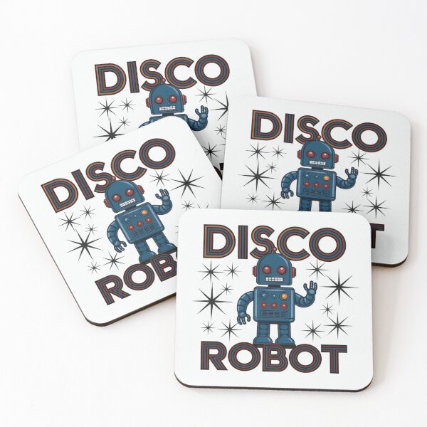 Item preview, Retro Disco Dancing Robot with Starburst Graphics designed and sold by T-Shirt Wizards.
