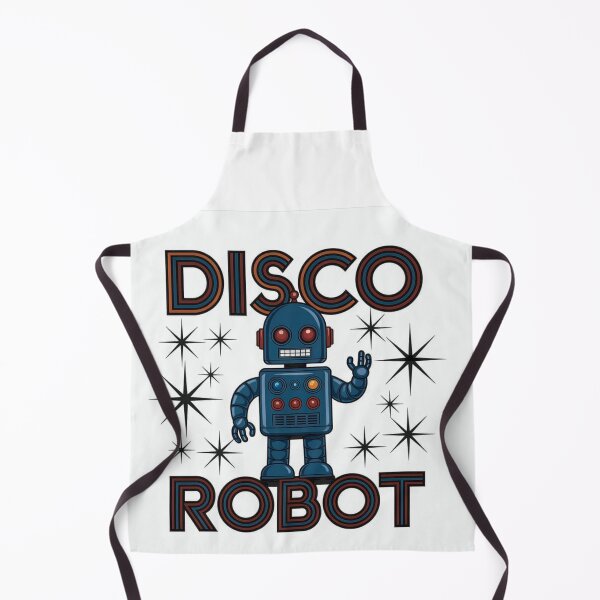 Item preview, Retro Disco Dancing Robot with Starburst Graphics designed and sold by T-Shirt Wizards.