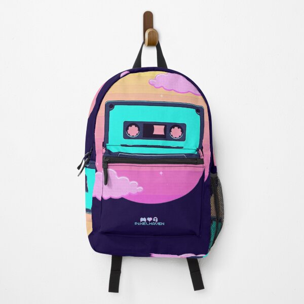 Item preview, PiXELHAVEN Custom Cassettes Retro Wave Pixelated Cassette Sunset designed and sold by WHITE FLAME PRINTS.