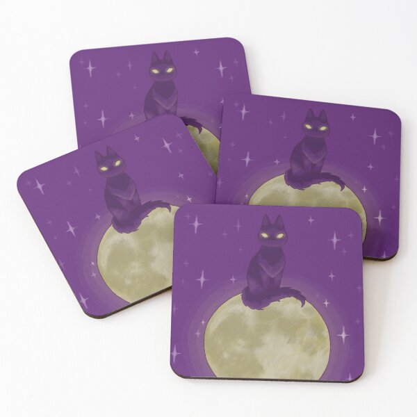 Item preview, Moonlight black cat (Background ver) designed and sold by Moonlight-C28.
