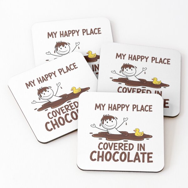 Item preview, National Chocolate Day Oct 28 - My Happy Place Covered in Chocolate T-Shirt - Perfect Gift for Chocoholics` designed and sold by Clothesbest.