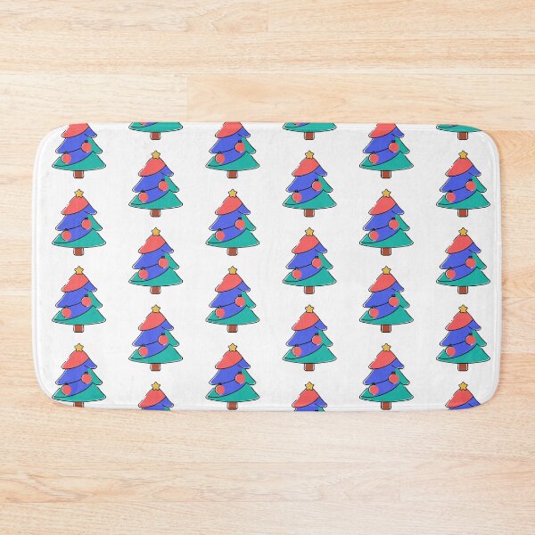Item preview, Christmas Tree with Star Seamless Pattern designed and sold by TheTwilightVault.