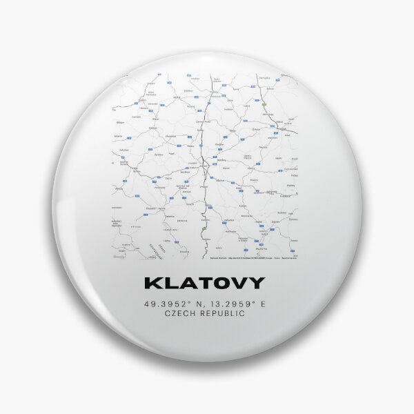 Item preview, Klatovy Minimalist Map – Black & White Czech Wall Art designed and sold by RM-Journey.