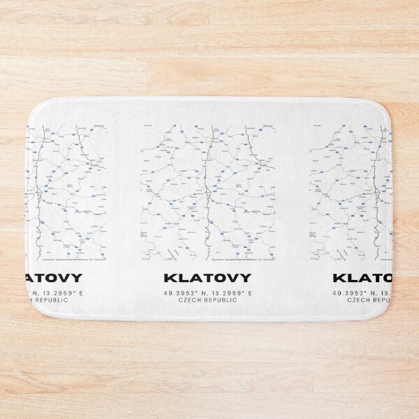 Item preview, Klatovy Minimalist Map – Black & White Czech Wall Art designed and sold by RM-Journey.