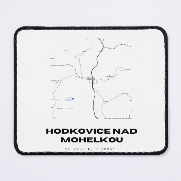 Item preview, Hodkovice nad Mohelkou Minimalist Map – Czech Travel Art designed and sold by RM-Journey.