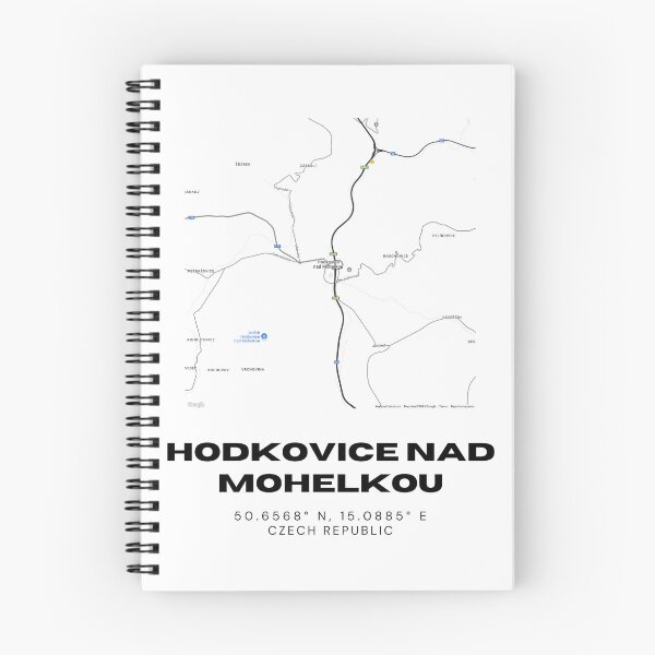 Item preview, Hodkovice nad Mohelkou Minimalist Map – Czech Travel Art designed and sold by RM-Journey.