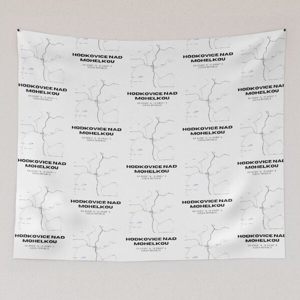 Item preview, Hodkovice nad Mohelkou Minimalist Map – Czech Travel Art designed and sold by RM-Journey.