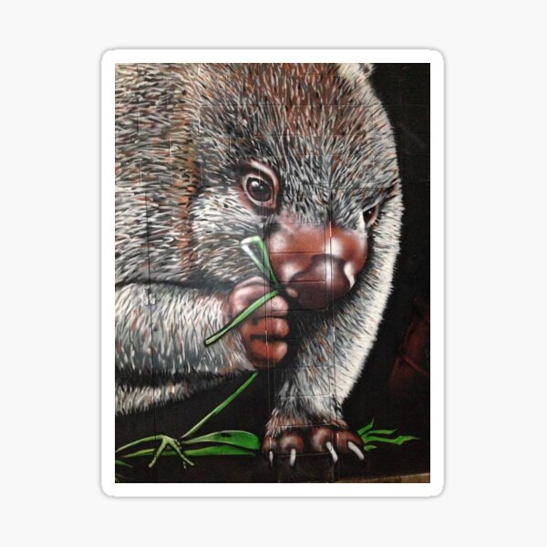 Wombat munchies Sticker
