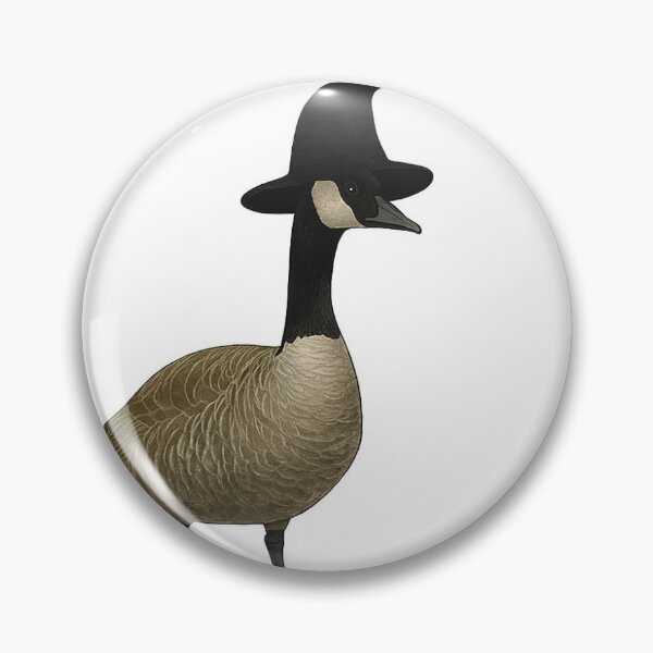 Item preview, Witch Goose Halloween Sticker – Canada Goose in Witch Hat designed and sold by SachaMuru.