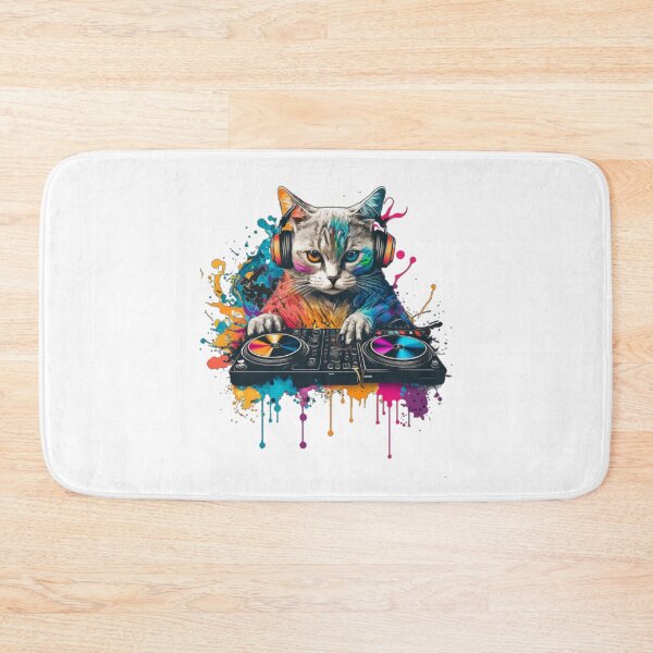 Artikelvorschau, DJ Kitty Katze entworfen und verkauft von Ultra Alchemy Designs.