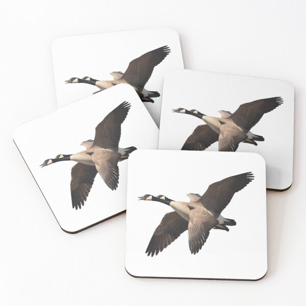 Item preview, Two Canada Geese in Flight designed and sold by Whisperingpeaks.