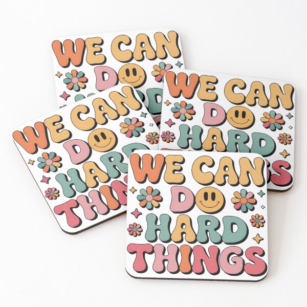 Item preview, We Can Do Hard Things Teacher Back To School Teacher Student designed and sold by marrakech_tees.