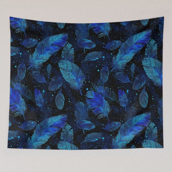 Item preview, Blue Neon Feathers designed and sold by Boddicca.