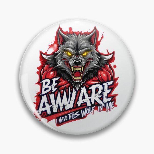 Item preview, Ferocious Werewolf Warning - Primal Power Design designed and sold by SalahuTheBoss.