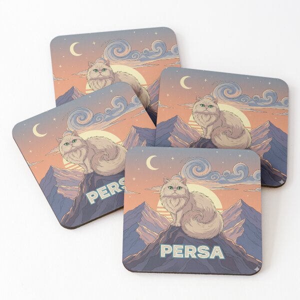 Item preview, Diseño de razas de gatos persa lindos de anime retro designed and sold by ANIMEX00.