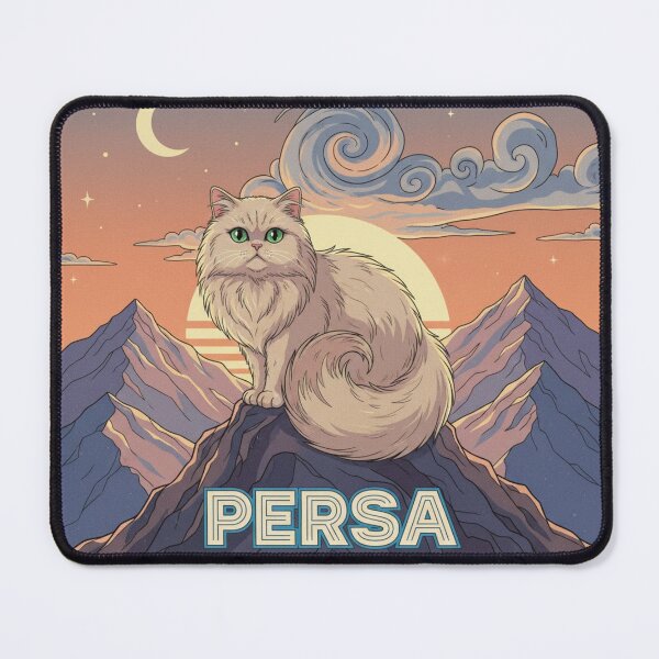 Item preview, Diseño de razas de gatos persa lindos de anime retro designed and sold by ANIMEX00.