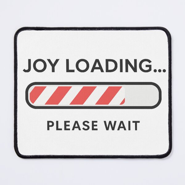 Item preview, Joy Loading… Please Wait – Christmas Progress Bar Design designed and sold by Okayish Things.