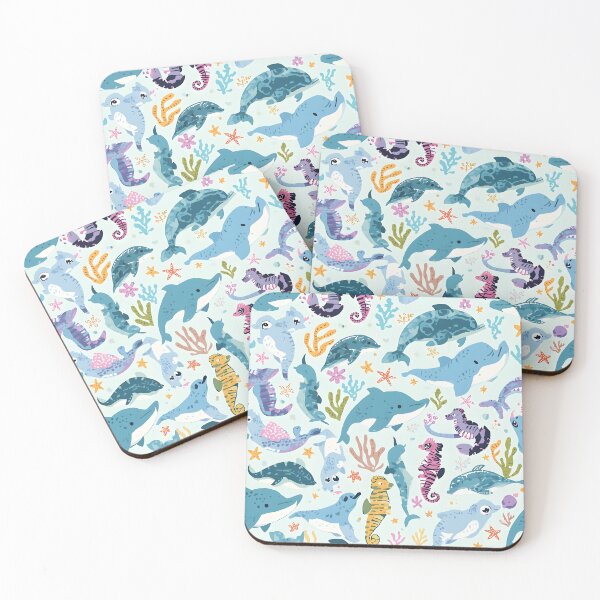 Item preview, Pattern Play Under the Sea Textured Marine Life designed and sold by MoonlitDoodles1.