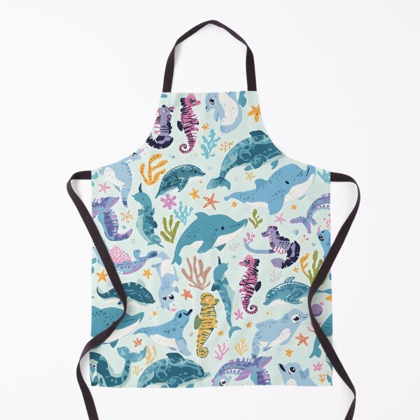 Item preview, Pattern Play Under the Sea Textured Marine Life designed and sold by MoonlitDoodles1.