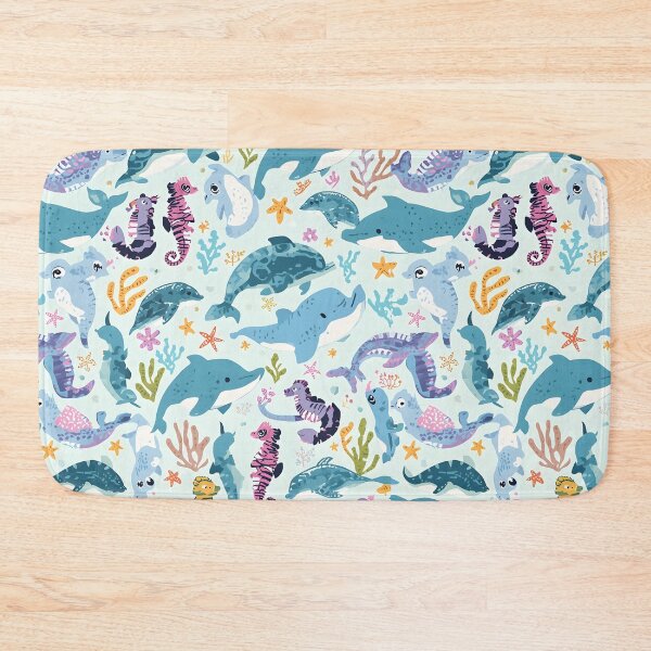 Item preview, Pattern Play Under the Sea Textured Marine Life designed and sold by MoonlitDoodles1.