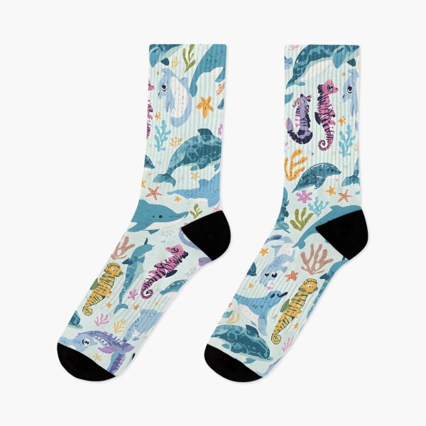 Item preview, Pattern Play Under the Sea Textured Marine Life designed and sold by MoonlitDoodles1.
