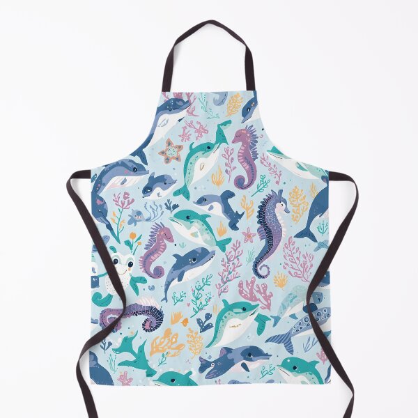 Item preview, Enchanted Sea Garden Stylized Marine Life Pattern designed and sold by MoonlitDoodles1.