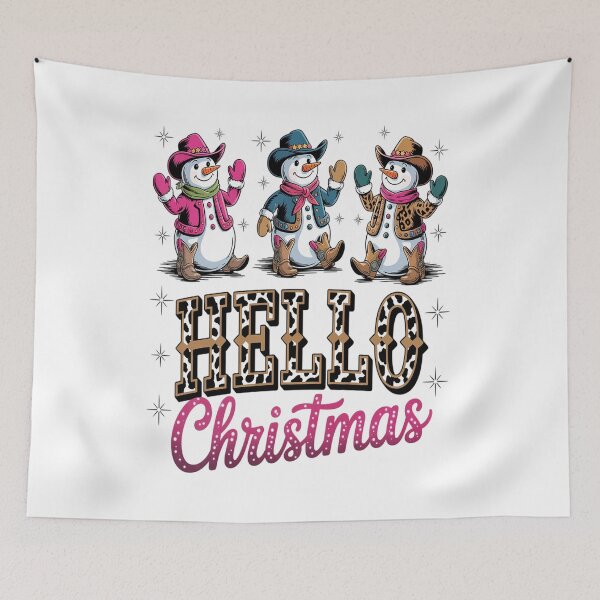 Item preview, hello christmas sowman cowboy designed and sold by VladoZork.