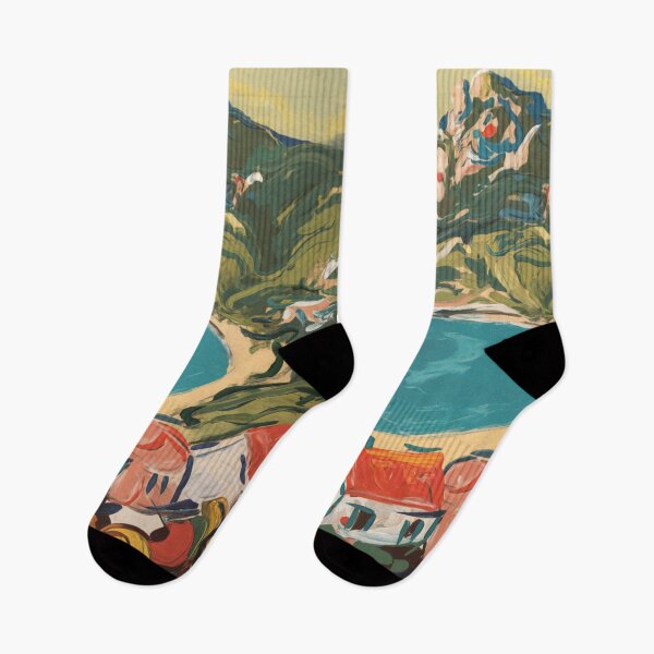 Item preview, Corsica Travel Art | Vintage French Coastline  designed and sold by CARRAANN.