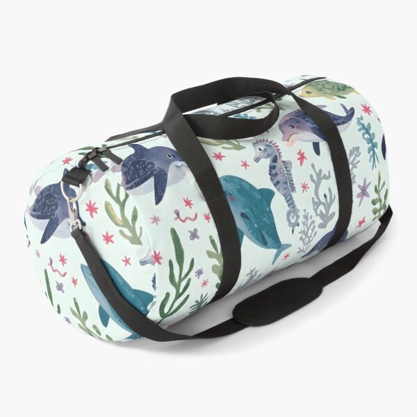 Item preview, Vintage Sketch Sea Life Textured Pattern Dolphine designed and sold by MoonlitDoodles1.