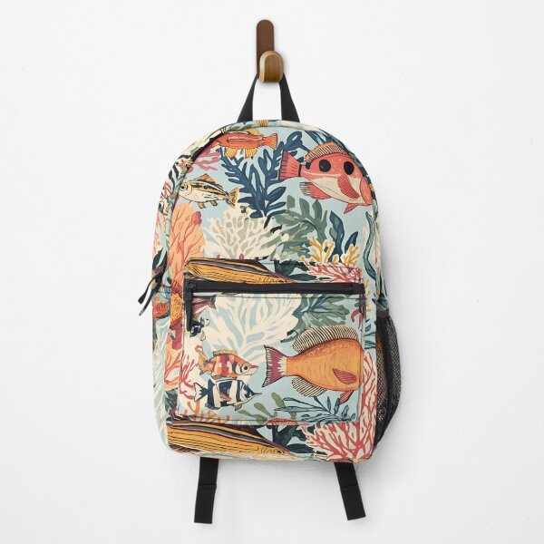 Item preview, Vintage Aquarium: Detailed Coral Reef Fish Pattern designed and sold by MoonlitDoodles1.