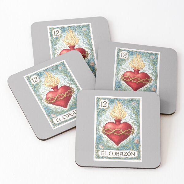Item preview, Mexican Lottery Card 12 El Corazon The Heart designed and sold by retrographics.