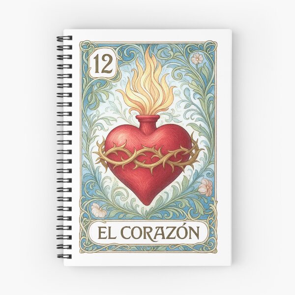 Item preview, Mexican Lottery Card 12 El Corazon The Heart designed and sold by retrographics.