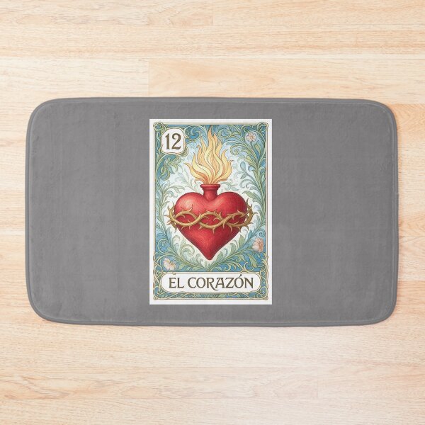 Item preview, Mexican Lottery Card 12 El Corazon The Heart designed and sold by retrographics.