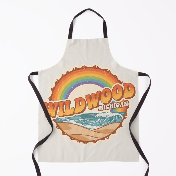 Item preview, Wildwood, Michigan Retro Wave designed and sold by TheOldMittenIllustrated.