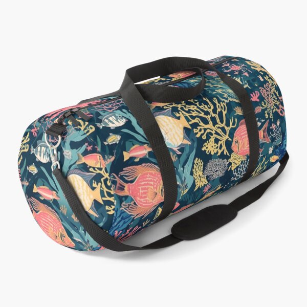 Item preview, Twilight Reef: Midnight Ocean Botanical Pattern designed and sold by MoonlitDoodles1.