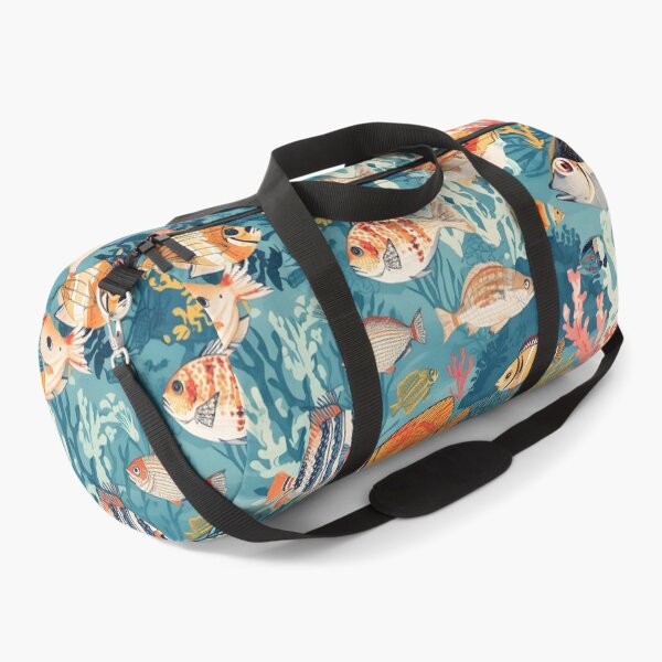 Item preview, Tropical Etching: Deep Teal Reefscape Pattern designed and sold by MoonlitDoodles1.