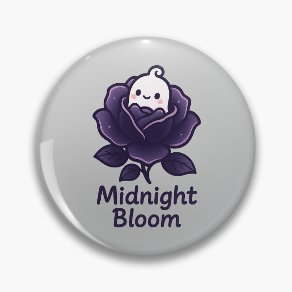 Item preview, Flor de medianoche: Rosa morada con un lindo fantasma designed and sold by Dream Machine.