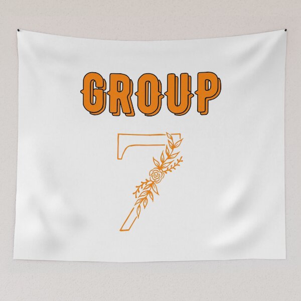 Item preview, Proud Group 7 Member Funny floral seven Meme  designed and sold by biomood.