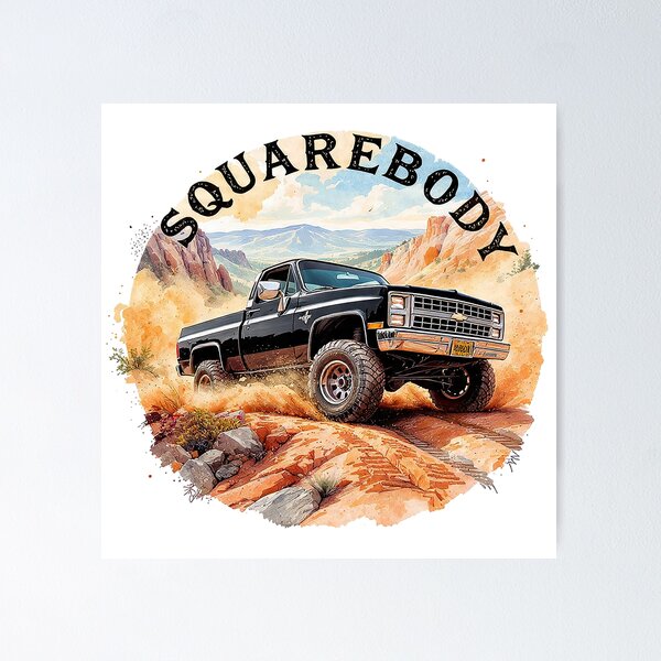 Item preview, Squarebody 4x4 Off-Road Graphic designed and sold by alwaysadeal.