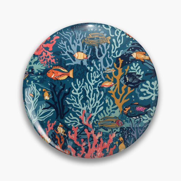 Item preview, Midnight Coral: Deep Sea Engraving Pattern designed and sold by MoonlitDoodles1.