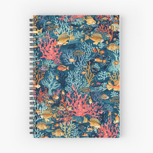Item preview, Midnight Coral: Deep Sea Engraving Pattern designed and sold by MoonlitDoodles1.