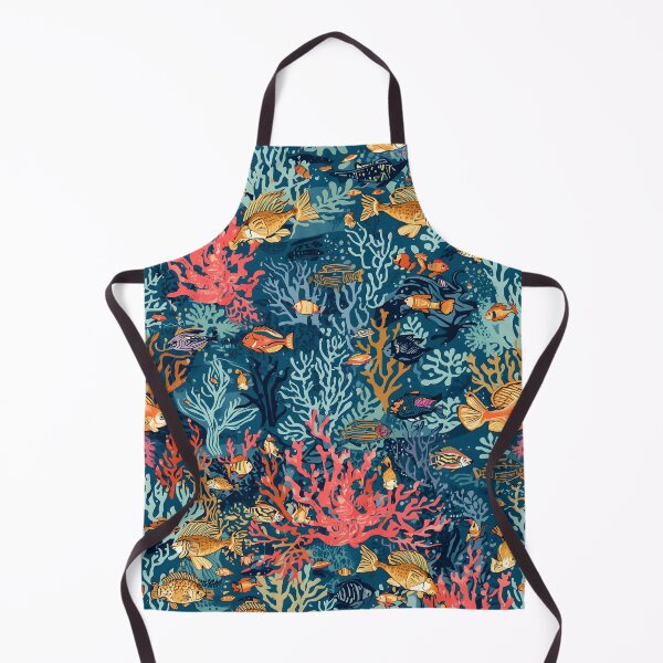 Item preview, Midnight Coral: Deep Sea Engraving Pattern designed and sold by MoonlitDoodles1.