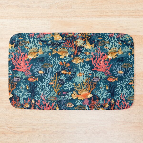 Item preview, Midnight Coral: Deep Sea Engraving Pattern designed and sold by MoonlitDoodles1.