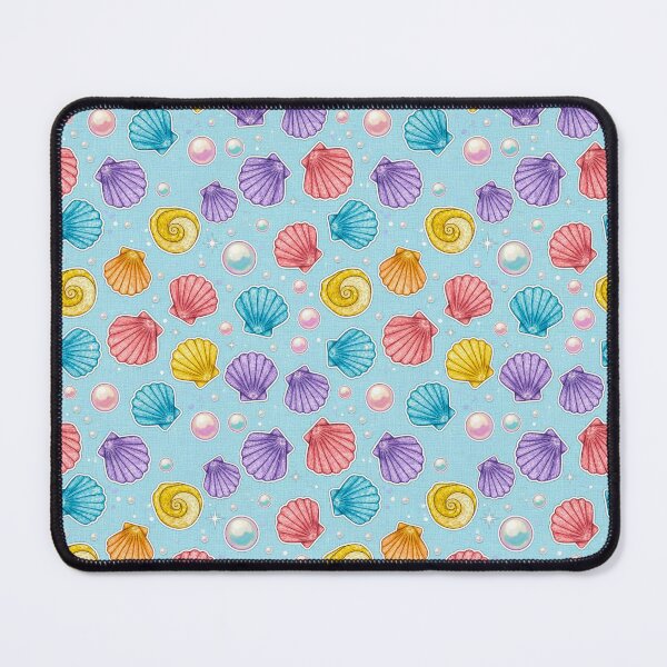 Item preview, Seashells Pattern Mermaid Watercolor Pastel Summer designed and sold by JOSTH.