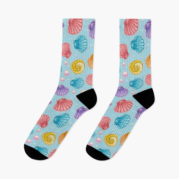 Item preview, Seashells Pattern Mermaid Watercolor Pastel Summer designed and sold by JOSTH.