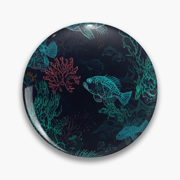 Item preview, Bioluminescent Deep Sea Pattern designed and sold by MoonlitDoodles1.