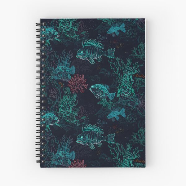 Item preview, Bioluminescent Deep Sea Pattern designed and sold by MoonlitDoodles1.