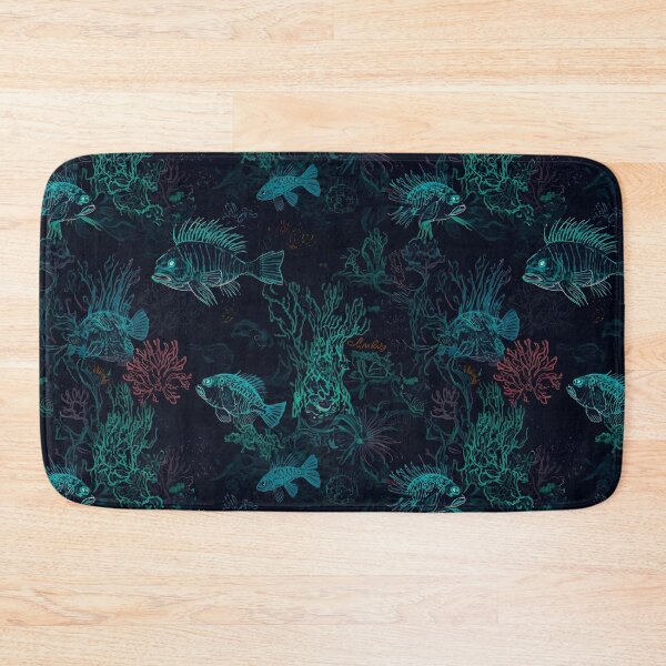 Item preview, Bioluminescent Deep Sea Pattern designed and sold by MoonlitDoodles1.