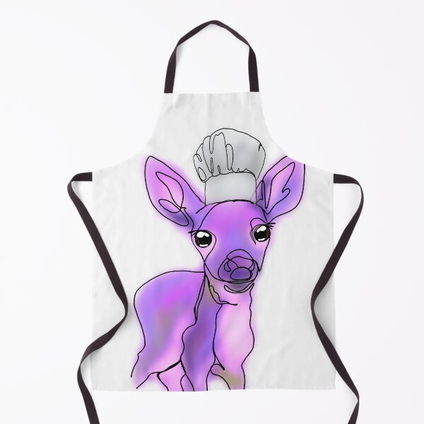 Item preview, Danielle the Purple Baby Deer with Chef Hat – animalzinhats designed and sold by Ashley’sAnimalz.