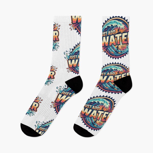 Item preview, Just Add Water Splash Cartoon Surf Humor Summer Funky designed and sold by DibuHumor.